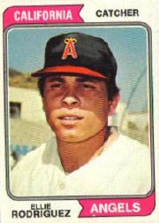 1974 Topps Baseball Cards      405     Ellie Rodriguez